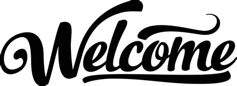 Black And White Clipart Welcome