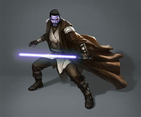 Chiss Jedi. Original art by Jianli Wu, photoshop by me. : r/ImaginaryJedi