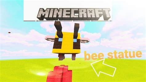 Minecraft easy How to build a bee statue - YouTube