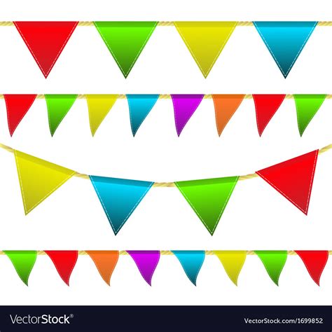 Colorful flags Royalty Free Vector Image - VectorStock