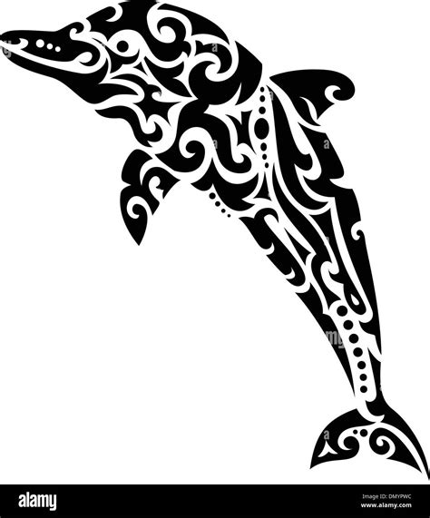 Dolphin tribal tattoo Stock Vector Image & Art - Alamy