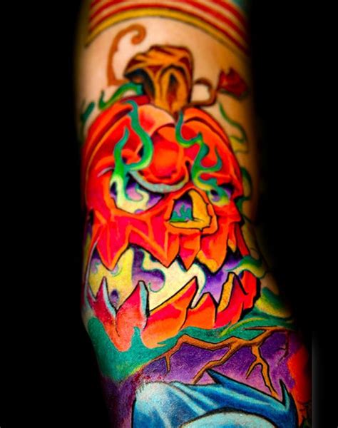 flaming red pumpkin tattoo | Red pumpkins, Red tattoos, Pumpkin tattoo