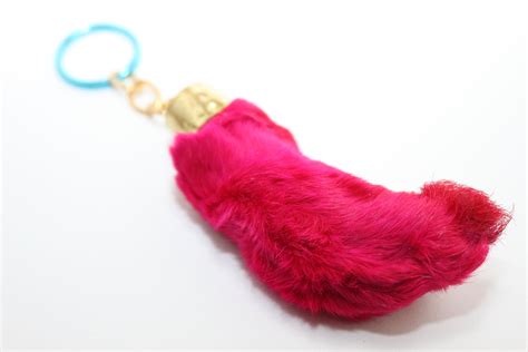 Lucky Rabbits Foot Keychain