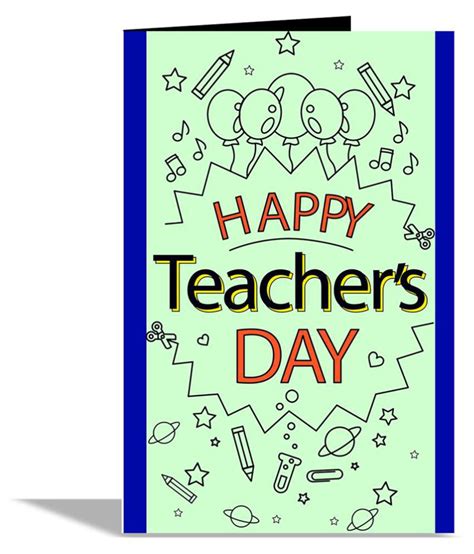 Greeting Card Happy Teacher Day - Happy Teacher S Day Greeting Card ...