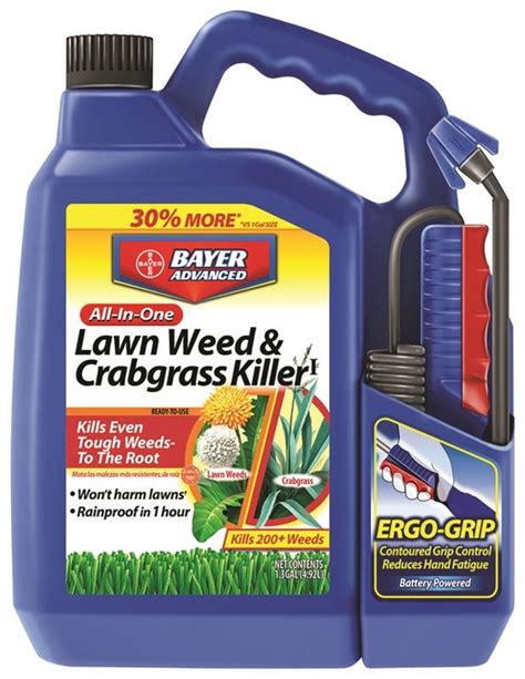 BioAdvanced 704138A Weed and Crabgrass Killer, Liquid, Black/Brown, 1.3 gal