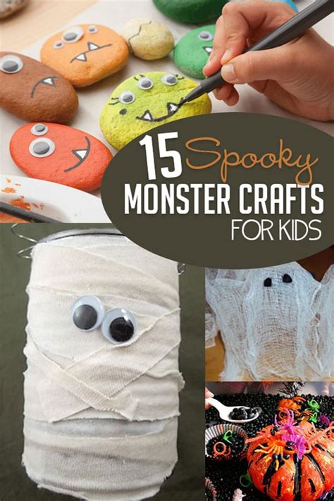 15 Spooky Halloween Monster Crafts for Kids | HOAWG