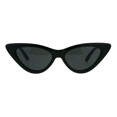 SA106 - Womens Classic Narrow Cat Eye Gothic Plastic Sunglasses All ...