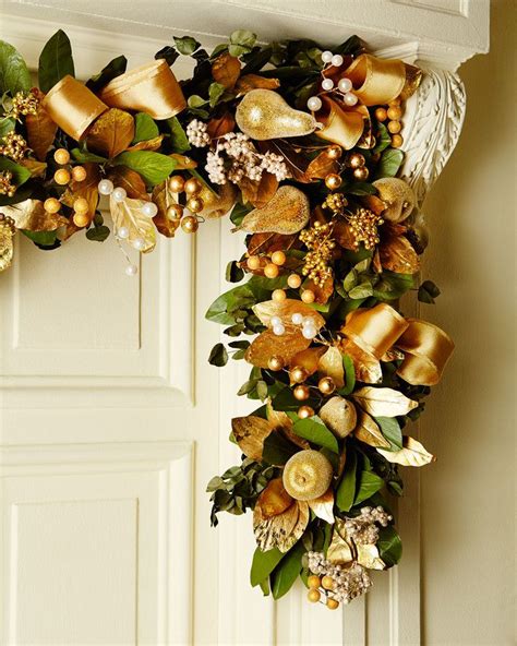 Gold 6' Christmas Garland | Christmas garland, Holiday decor christmas ...