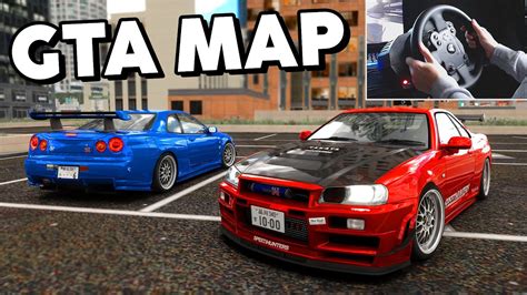 GTA 5 MAP ON ASSETTO CORSA - YouTube