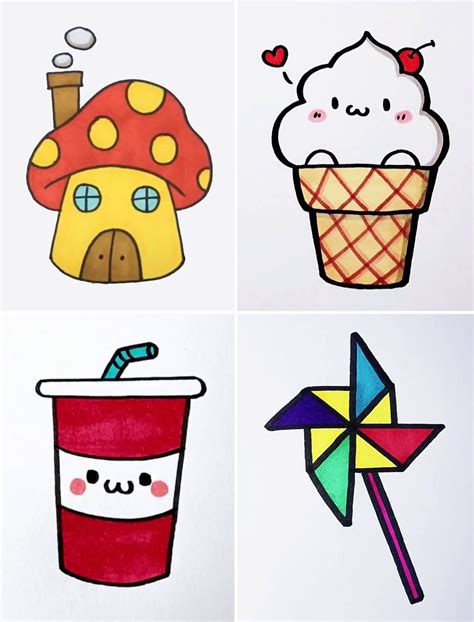 Incredibly Easy Drawing Ideas for Kids | drawing | Simple and Colorful Drawings for Beginners ...