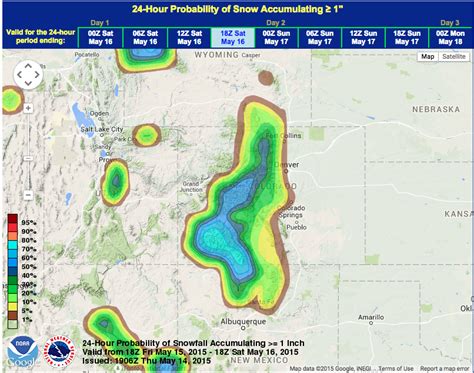 Colorado snowfall forecast this weekend. - SnowBrains