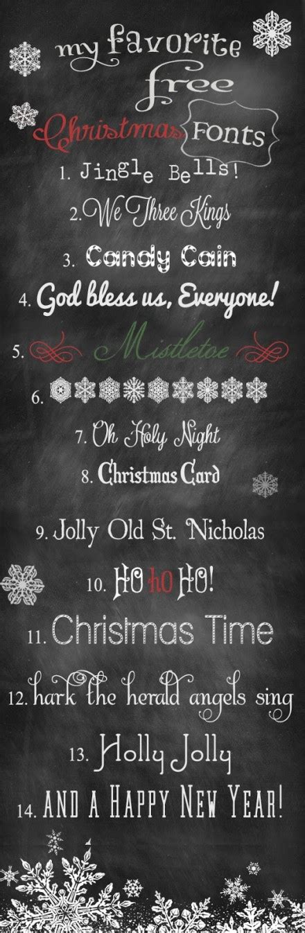 14 Free Christmas Fonts – Scrap Booking