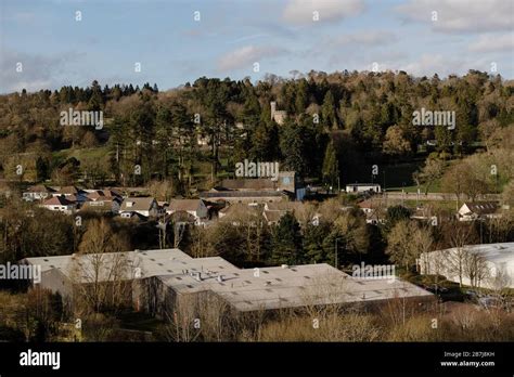 MERTHYR TYDFIL, WALES - 16th March 2020 - Cyfarthfa Castle peaking ...