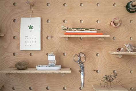 An Easy-ish DIY: Oversize Plywood Pegboard with Shelves - The Organized ...