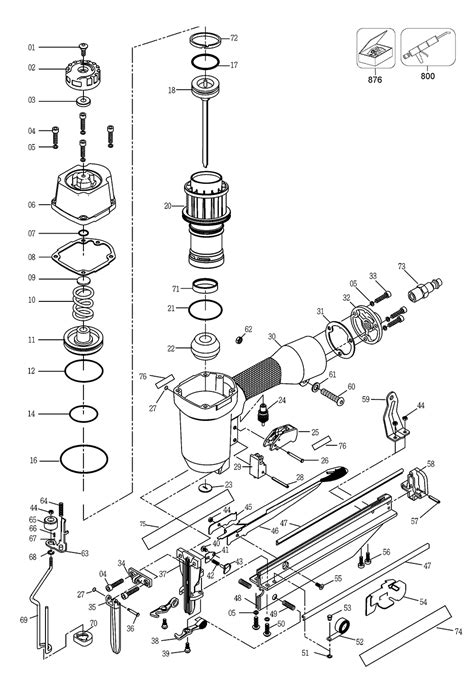 Buy Porter Cable FN250SB Type-0 Nailer Replacement Tool Parts | Porter Cable FN250SB Type-0 Diagram