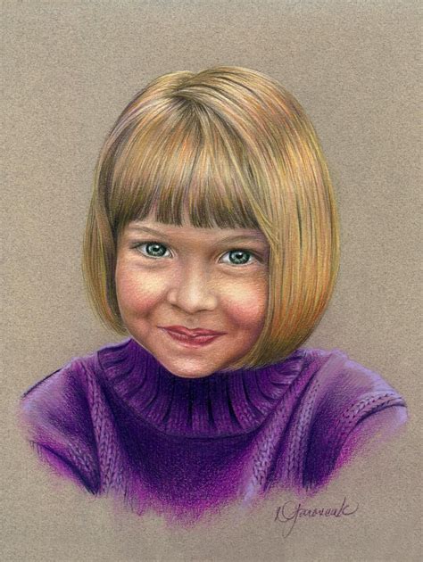 Colored Pencil Portraits, Colored Pencil Children's Portraits, Lifelike Portraits, Hand-drawn ...
