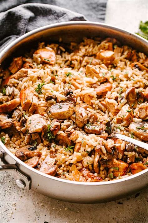 Chicken and Rice with Mushrooms | Recipe Cart