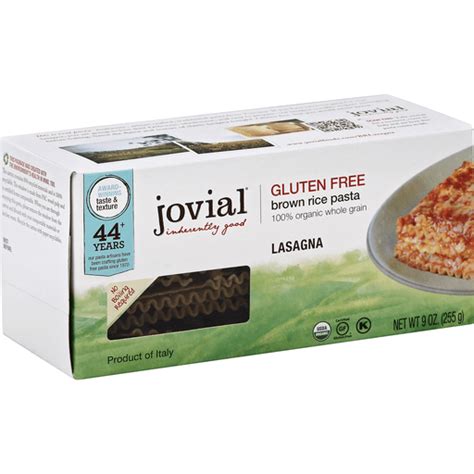 Jovial Pasta, Gluten Free, Lasagna | Buehler's