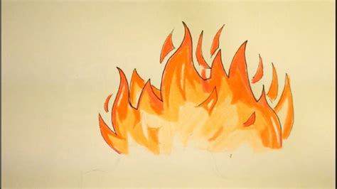 Fire Art Drawing at GetDrawings | Free download