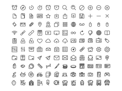 Free web icons outline material free download