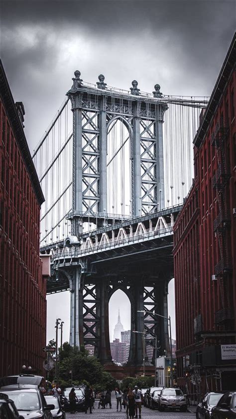 Classic NYC View iPhone 8 Wallpapers | Bridge wallpaper, Brooklyn bridge, Brooklyn