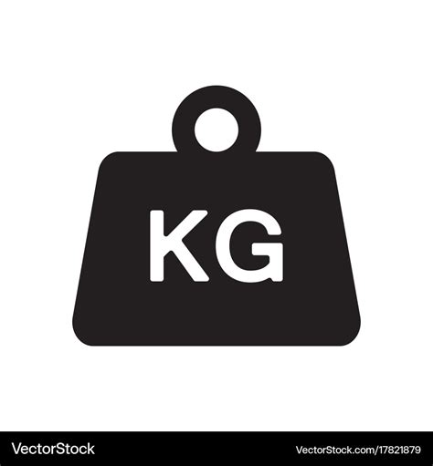 Weight kilogram icon Royalty Free Vector Image