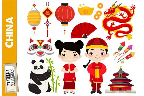 Chinese Clipart Asian Clip Art China Graphic by Zlatoena Clipart ...