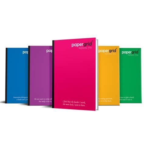 Papergrid Notebook - A4 (29.7 cm x 21 cm), Unruled, 356 Pages, Hard Co