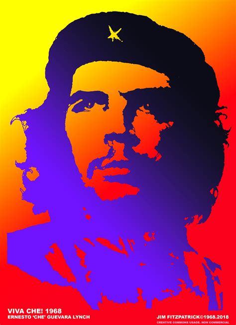 Che Guevara Poster Red Yellow Gradient 2018 | Jim FitzPatrick