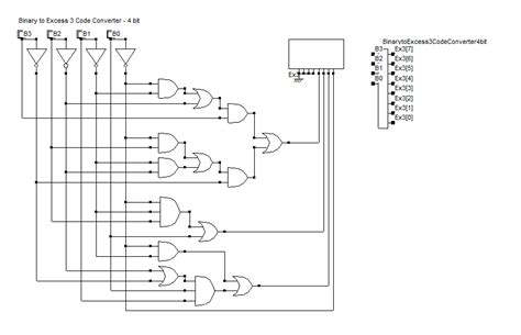 Circuit Diagram Of Bcd To Excess-3 Code Converter Building C