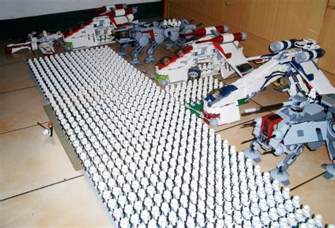 Lego Clone Army diagonal top view - a photo on Flickriver