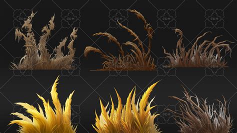 Hand Painted Sprites – Vol 1 – Grass | GameDev Market