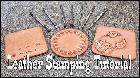 Leather Stamping Tutorial - Craftool Leather Stamps - Leather Tools - #leathercraft ...