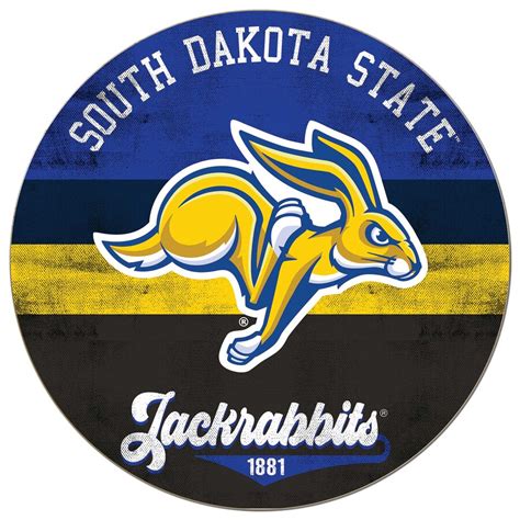 South Dakota State Jackrabbits 20'' x 20'' Retro Logo Circle Sign