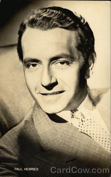 Paul Henreid Actors Postcard