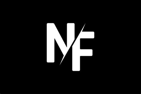 Monogram NF Logo Design Graphic by Greenlines Studios · Creative Fabrica