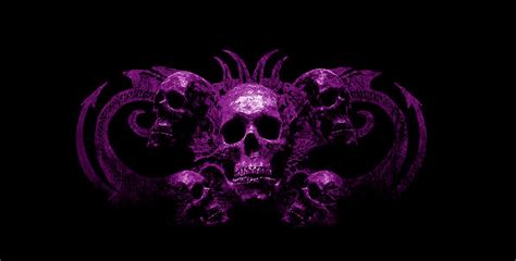 1196x608px Purple Skull Wallpaper - WallpaperSafari