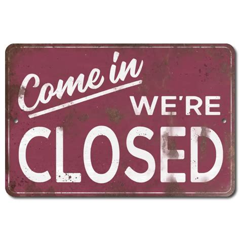 Funny Closed Sign