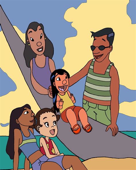 Lilo, Yuna, Nani and their parents by danielnewton on DeviantArt