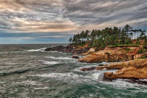 STORM'S ACOMING, Depoe Bay, Oregon - Ocean Photography Print - RobsWildlife