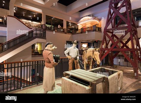 Bob Bullock Texas State History Museum interior, Austin, Texas, USA ...