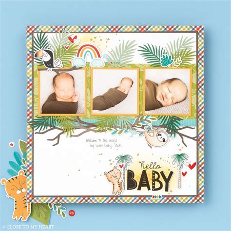 Close To My Heart | Safari scrapbook layouts, Close to my heart, Baby scrapbook pages