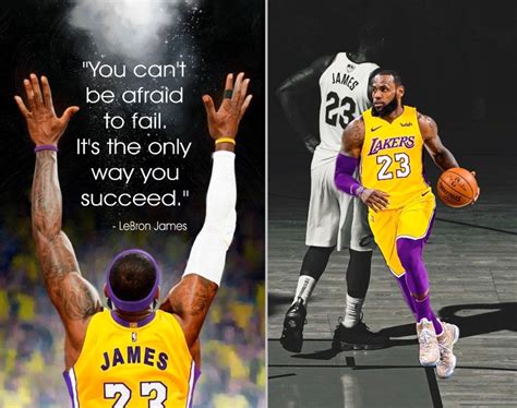 Lebron James LA Lakers Inspirational Quote Poster Print - Etsy