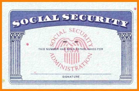 Blank Social Security Card Template Download Blank Social intended for ...