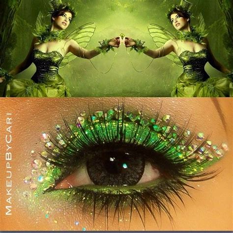 Green Fairy Inspired Eye Makeup 💚 | Makeup, Eye makeup, Makeup for green eyes