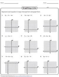 Slope Intercept Form Worksheet With Answers / Slope And Slope Intercept Form Worksheet Doc ...