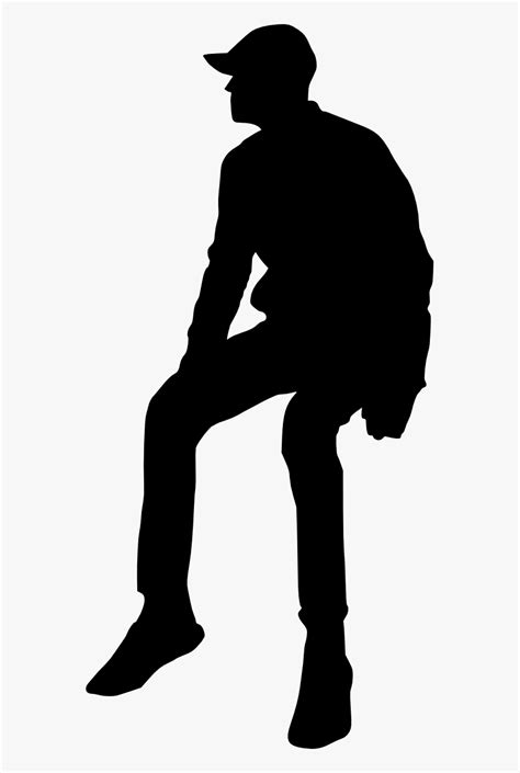 Silhouette People Sitting Down, HD Png Download , Transparent Png Image - PNGitem