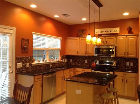 Ideas for the Home | Orange kitchen walls, Orange kitchen decor, Kitchen colors