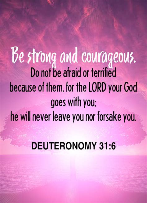 Bible Verse - Deuteronomy 31:6 | Words Just for You! - Free Downloads and Free Sharing