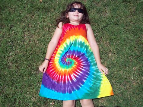 Girls Tie Dye Dress Baby Tie Dye Dress Tank Sleeve Rainbow | Etsy